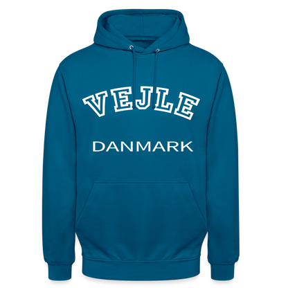 CityShirt - Hoodie - Vejle - dybt havblå 