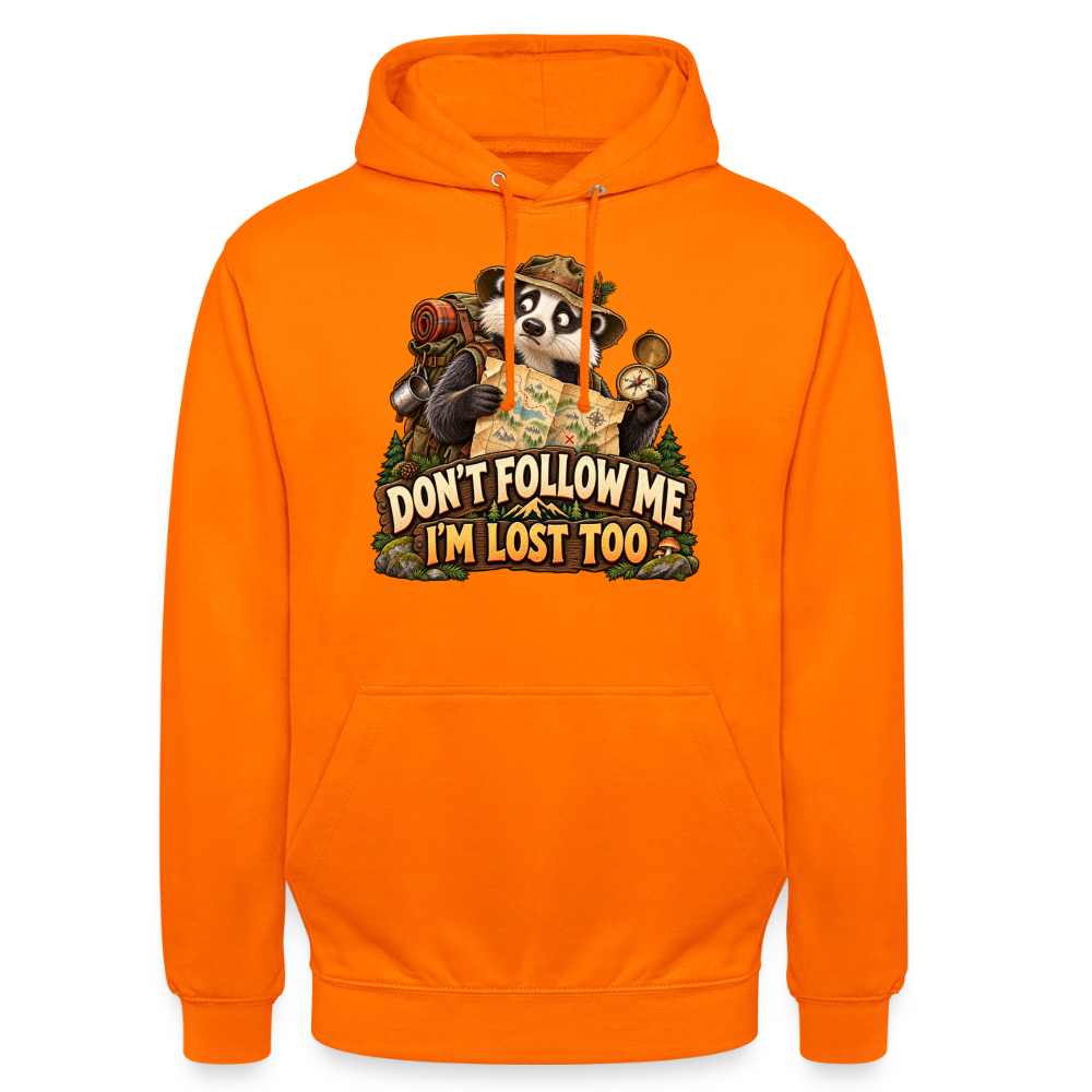 CityShirts - Hoodie - Don’t follow me – I’m lost too - CS019 - orange