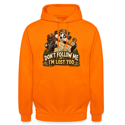 CityShirts - Hoodie - Don’t follow me – I’m lost too - CS019 - orange