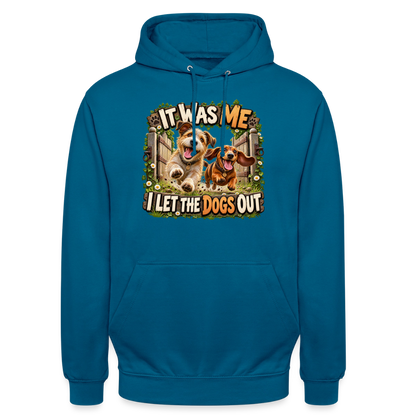 CityShirts - Hoodie - It was me – I let the dogs out - CS013 - dybt havblå 