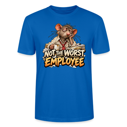 CityShirts - T-shirt - Not the worst employee - CS020 - påfugleblå