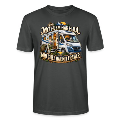 CityShirts - T-shirt - Mit hjem har hjul – Min chef har mit fravær - CS040 - charcoal