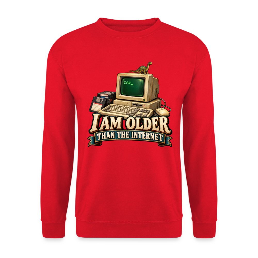 CityShirts - Sweatshirt - I am older than the internet - CS022 - rød