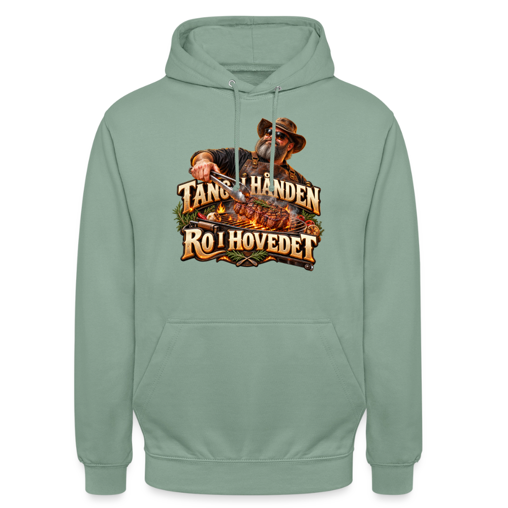 CityShirts - Hoodie - Tang i hånden – Ro i hovedet - CS050 - grågrøn