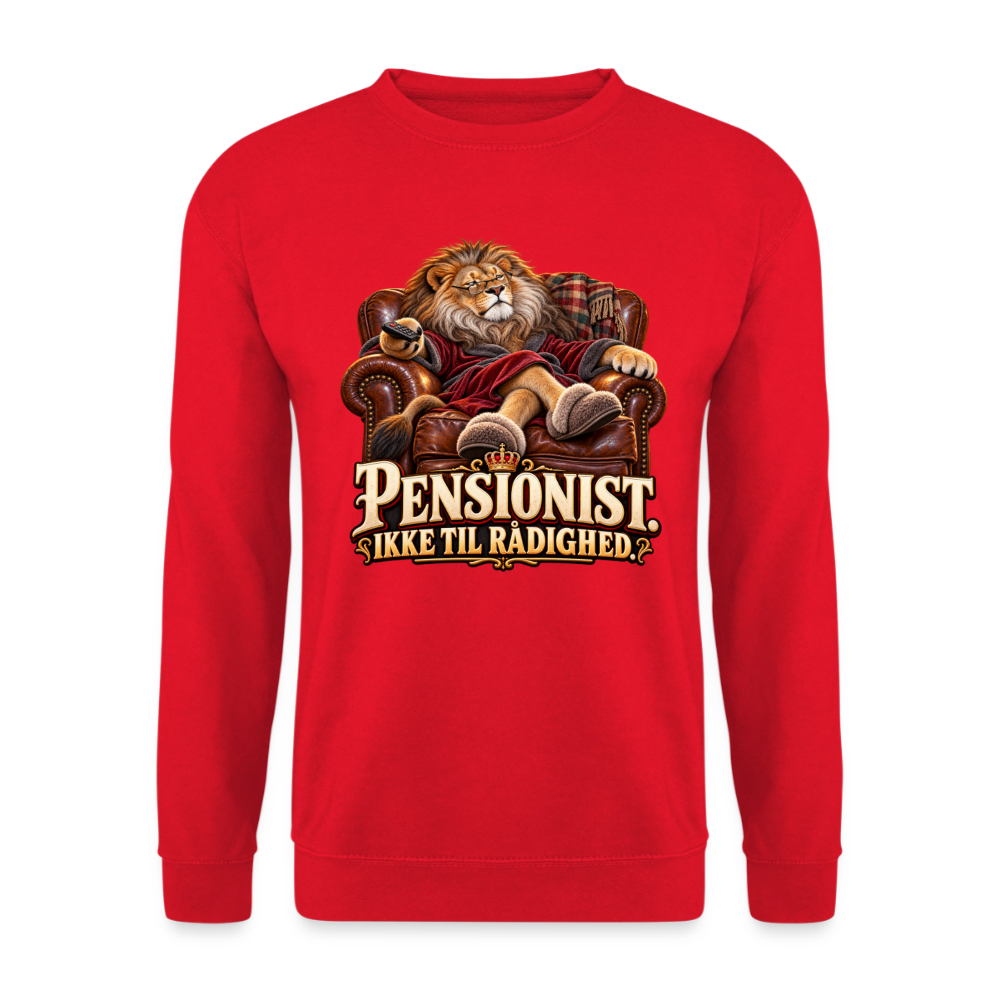 CityShirts - Sweatshirt - Pensionist. Ikke til rådighed. - CS030 - rød
