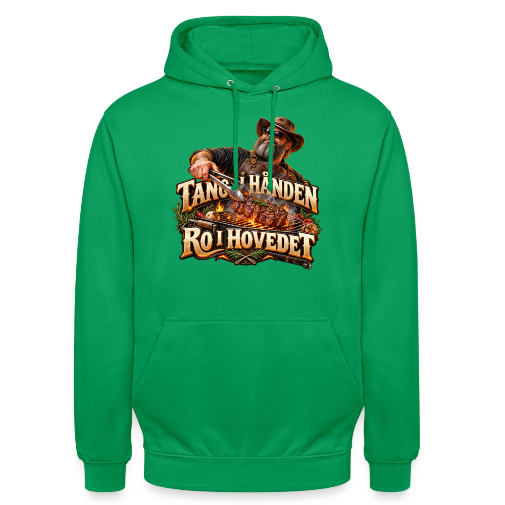 CityShirts - Hoodie - Tang i hånden – Ro i hovedet - CS050 - kelly grøn