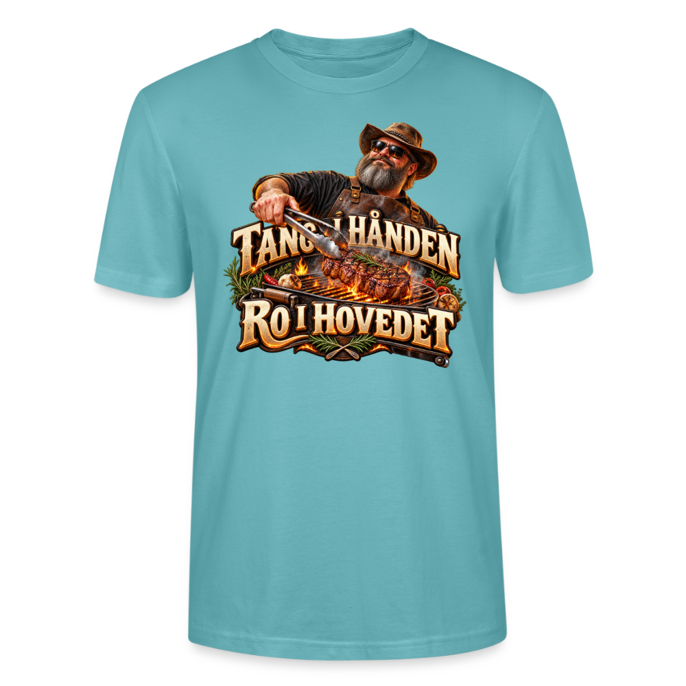 CityShirts - T-shirt - Tang i hånden – Ro i hovedet - CS050 - pastelturkis