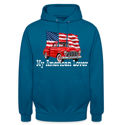 CityShirts - Hoodie - US Car - dybt havblå 