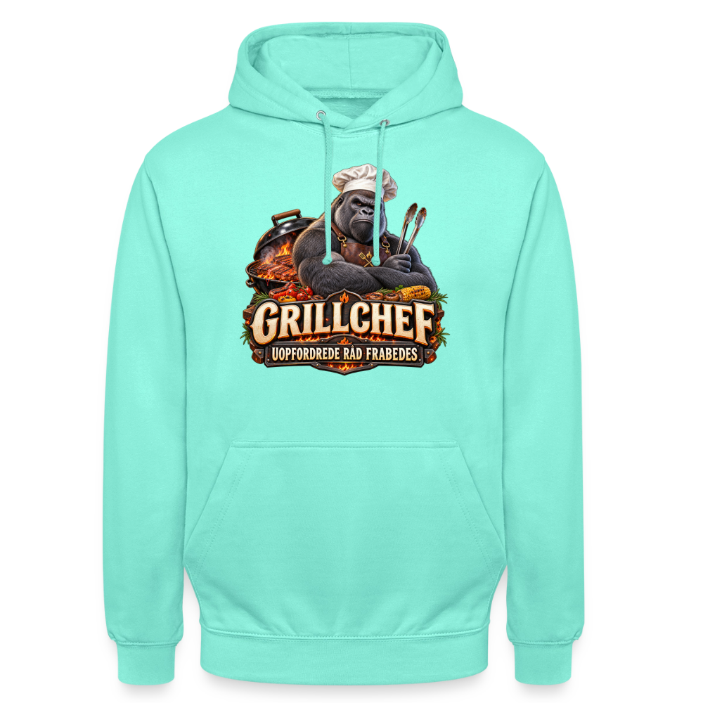 CityShirts - Hoodie - Grillchef – Uopfordrede råd frabedes - CS047 - mint
