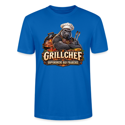 CityShirts - T-shirt - Grillchef – Uopfordrede råd frabedes - CS047 - påfugleblå