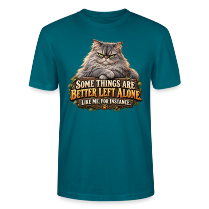 CityShirts - T-shirt - Better left alone – Like me, for instance - CS015 - havblå