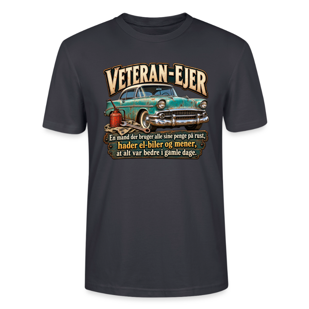 CityShirts - T-shirt - Veteran-ejer - CS017 - mørk gråblå
