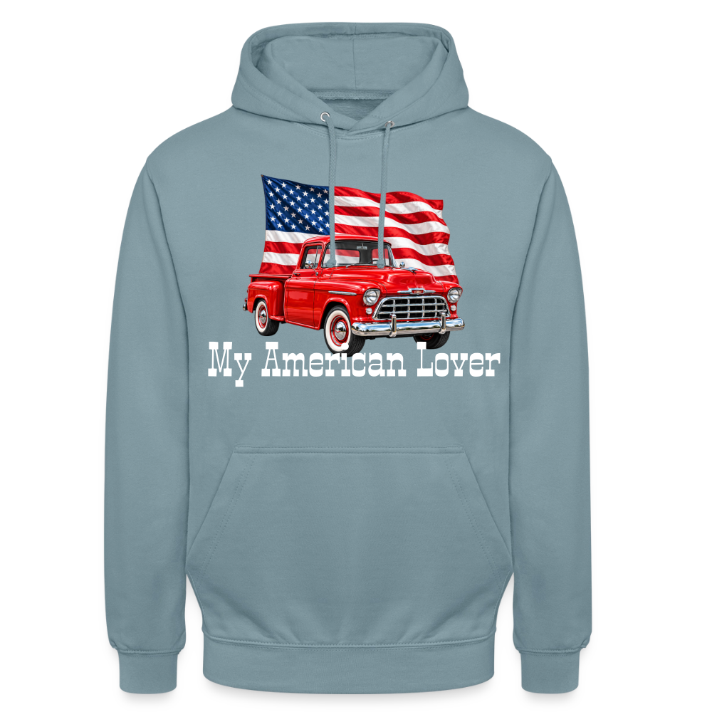 CityShirts - Hoodie - US Car - gråblå