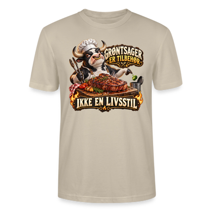 CityShirts - T-shirt - Grøntsager er tilbehør – Ikke en livsstil - CS053 - beige