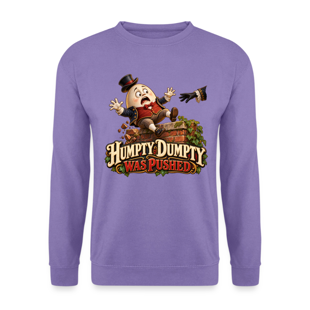 CityShirts - Sweatshirt - Humpty Dumpty was pushed - CS016 - lavendel