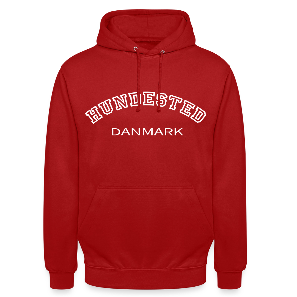CityShirt - Hoodie - Hundested - rød