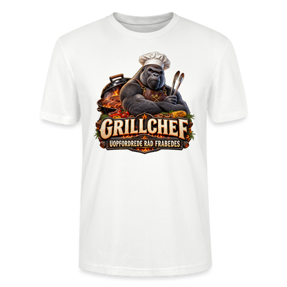 CityShirts - T-shirt - Grillchef – Uopfordrede råd frabedes - CS047 - hvid