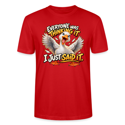 CityShirts - T-shirt - Everyone was thinking it – I just said it - CS012 - rød