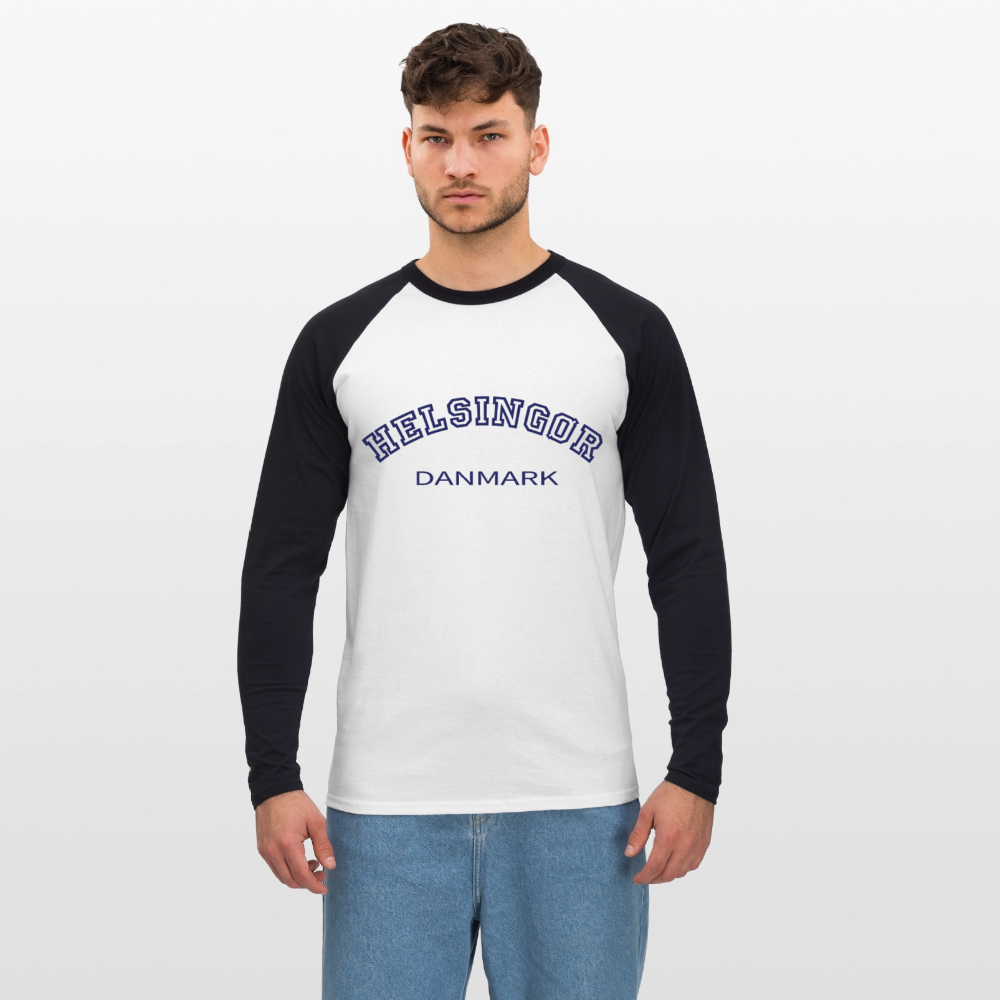 CityShirt - Baseball T-Shirt - Helsingør - hvid/sort