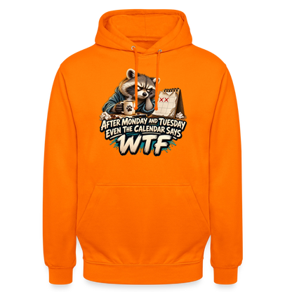 CityShirts - Hoodie - Even the calendar says WTF - CS014 - orange