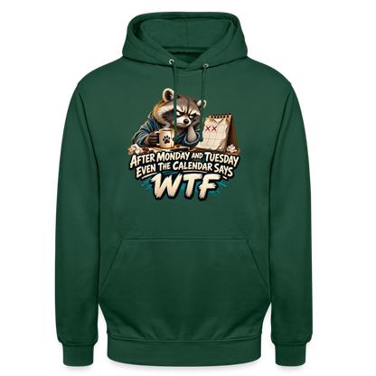 CityShirts - Hoodie - Even the calendar says WTF - CS014 - flaskegrøn
