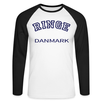 CityShirt - Baseball T-Shirt - Ringe - hvid/sort