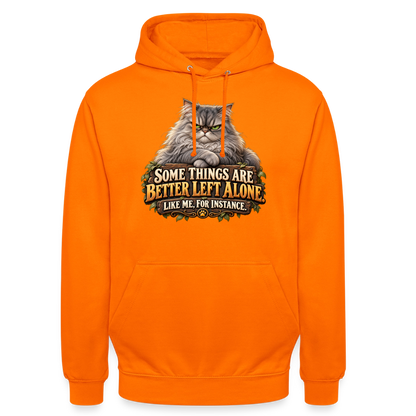 CityShirts - Hoodie - Better left alone – Like me, for instance - CS015 - orange
