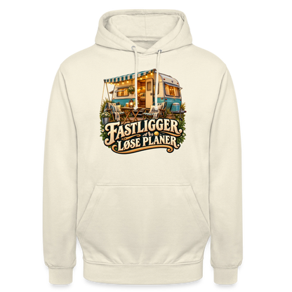 CityShirts - Hoodie - Fastligger. Løse planer. - CS031 - vaniljemilkshake