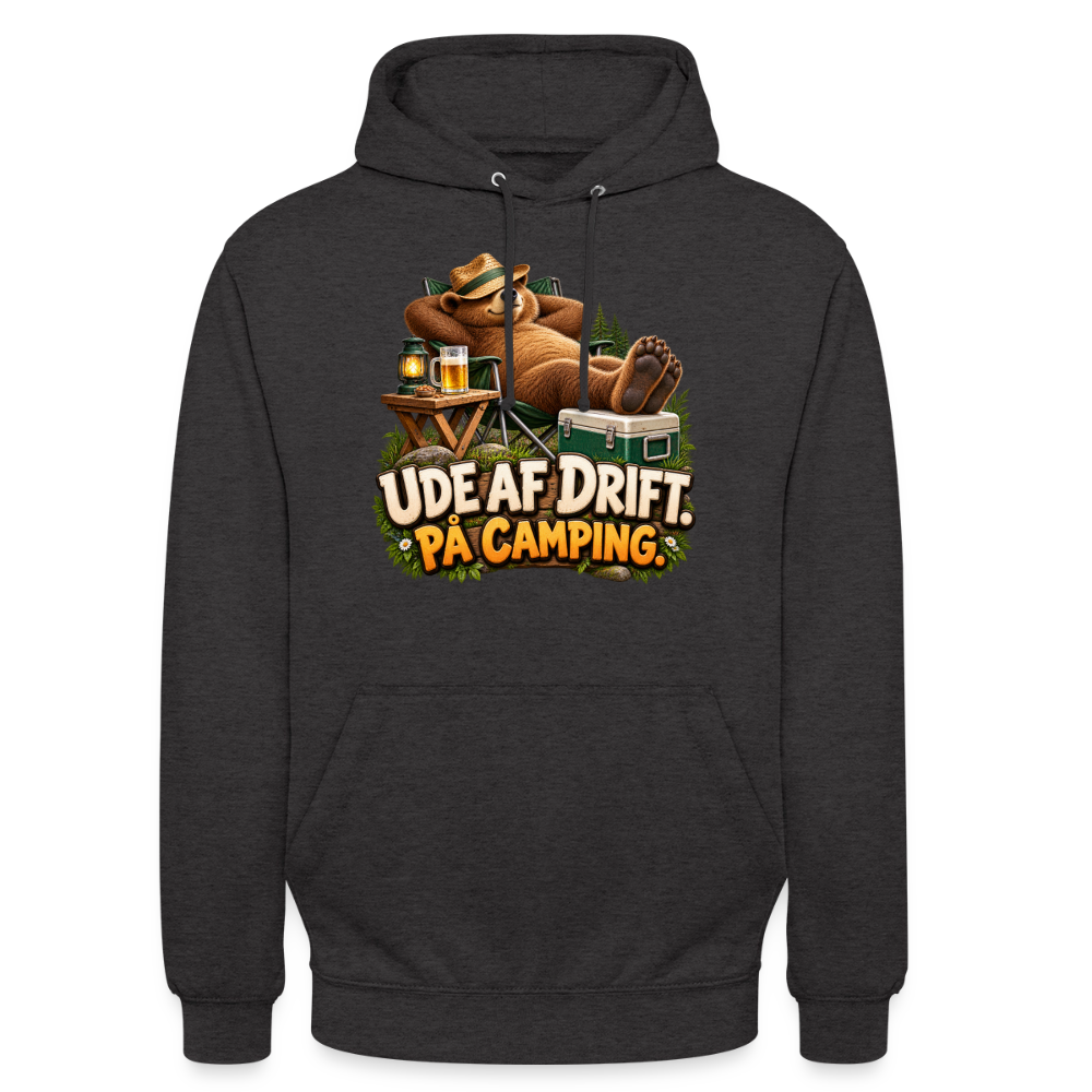 CityShirts - Hoodie - Ude af drift. På camping. - CS035 - charcoal