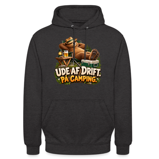 CityShirts - Hoodie - Ude af drift. På camping. - CS035 - charcoal
