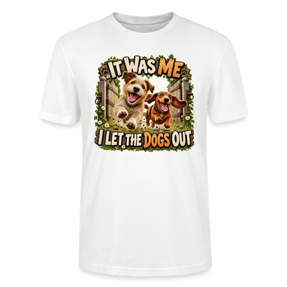 CityShirts - T-shirt - It was me – I let the dogs out - CS013 - hvid