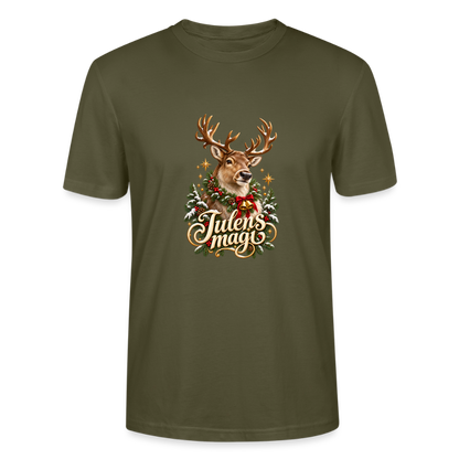 CityShirts - T-shirt - Julens magi – rensdyr - CS065 - khaki