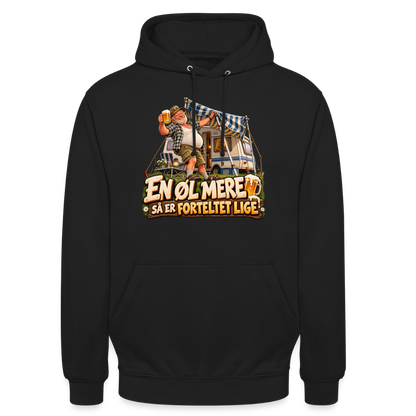 CityShirts - Hoodie - En øl mere, så er forteltet lige - CS039 - sort