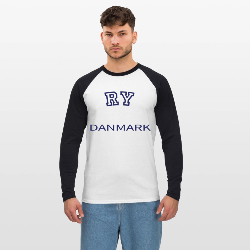 CityShirt - Baseball T-Shirt - Ry - hvid/sort