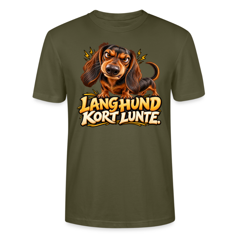 CityShirts - T-shirt - Lang Hund – Kort Lunte - CS026 - khaki