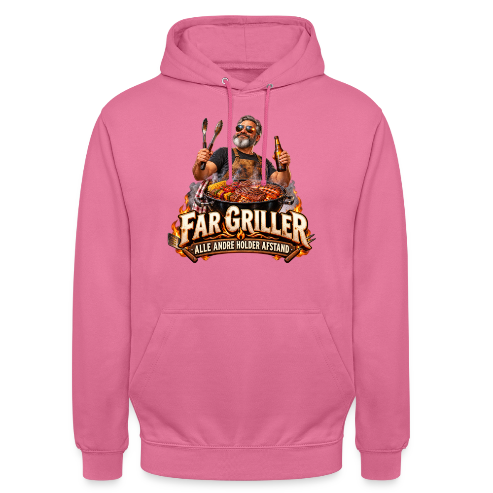 CityShirts - Hoodie - Far griller – Alle andre holder afstand - CS055 - pink