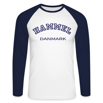 CityShirt - Baseball T-Shirt - Hammel - hvid/marineblå
