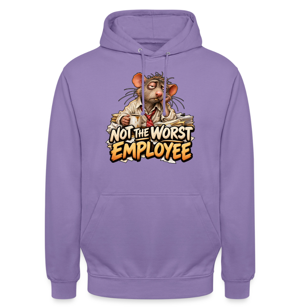CityShirts - Hoodie - Not the worst employee - CS020 - lavendel