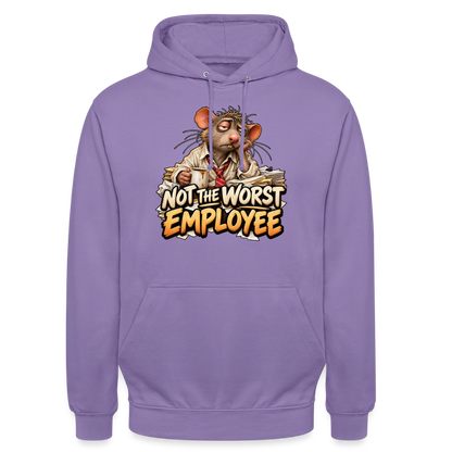 CityShirts - Hoodie - Not the worst employee - CS020 - lavendel