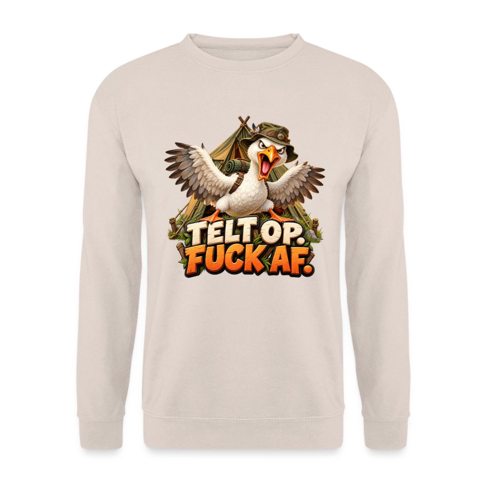 CityShirts - Sweatshirt - Telt op. Fuck af. - CS037 - sand