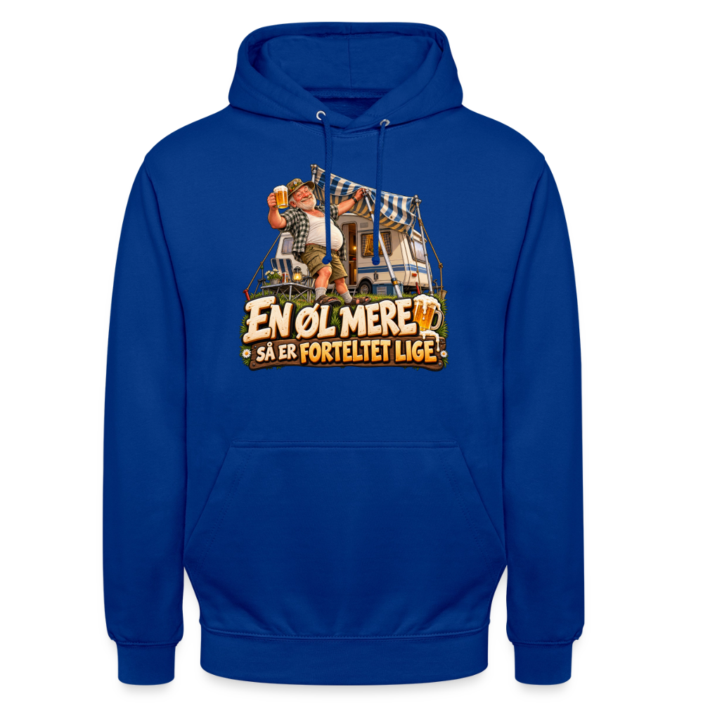 CityShirts - Hoodie - En øl mere, så er forteltet lige - CS039 - kongeblå