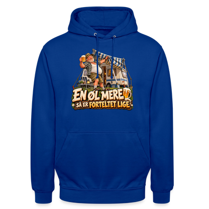 CityShirts - Hoodie - En øl mere, så er forteltet lige - CS039 - kongeblå