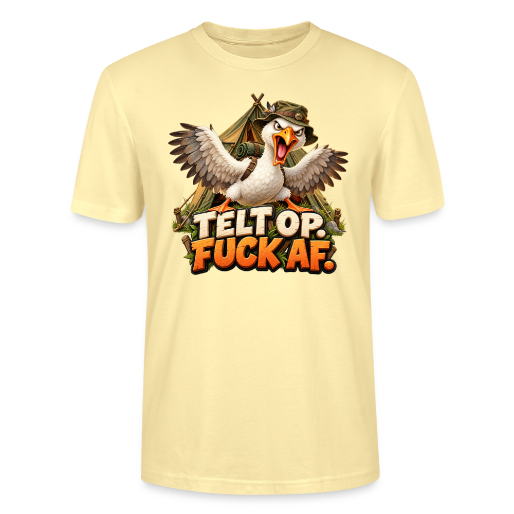 CityShirts - T-shirt - Telt op. Fuck af. - CS037 - cremefarvet