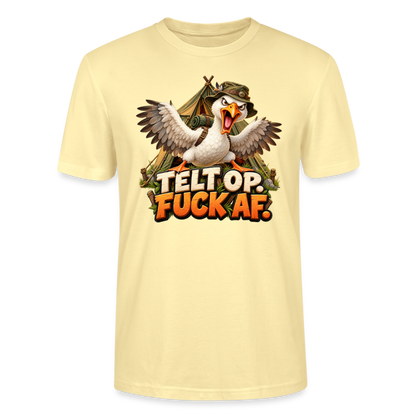CityShirts - T-shirt - Telt op. Fuck af. - CS037 - cremefarvet