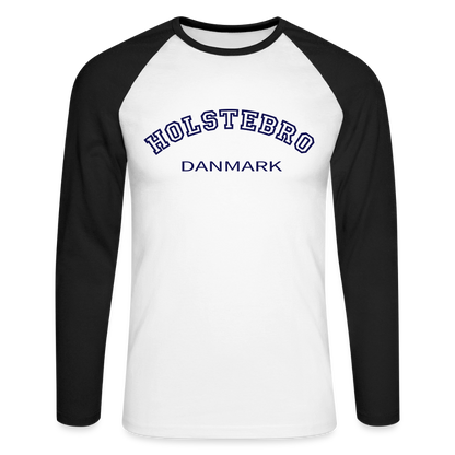 CityShirt - Baseball T-Shirt - Holstebro - hvid/sort