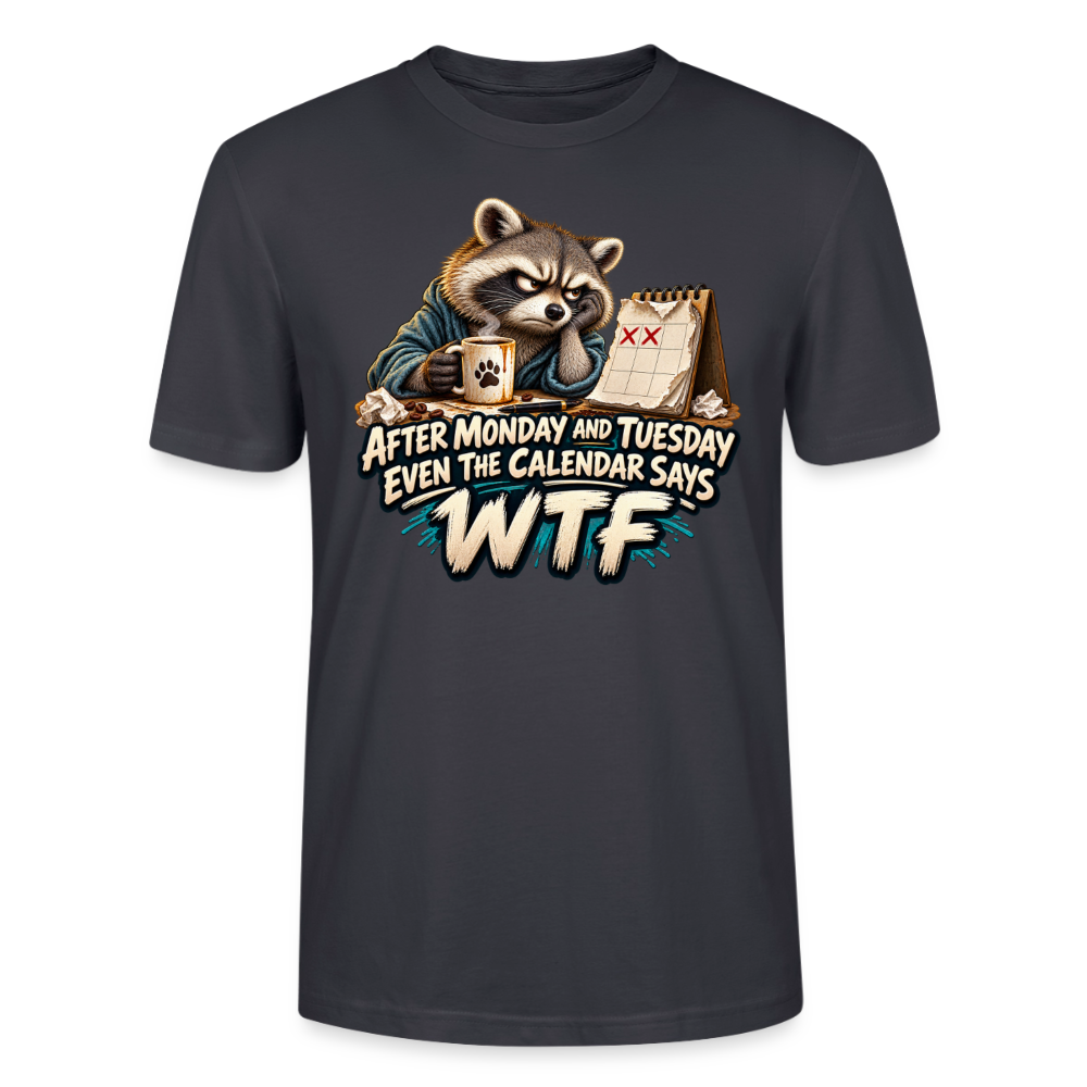 CityShirts - T-shirt - Even the calendar says WTF - CS014 - mørk gråblå