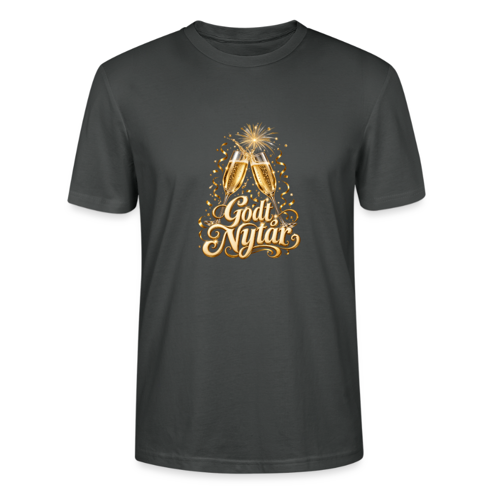 CityShirts - T-shirt - Godt Nytår – champagne og fyrværkeri - CS066 - charcoal
