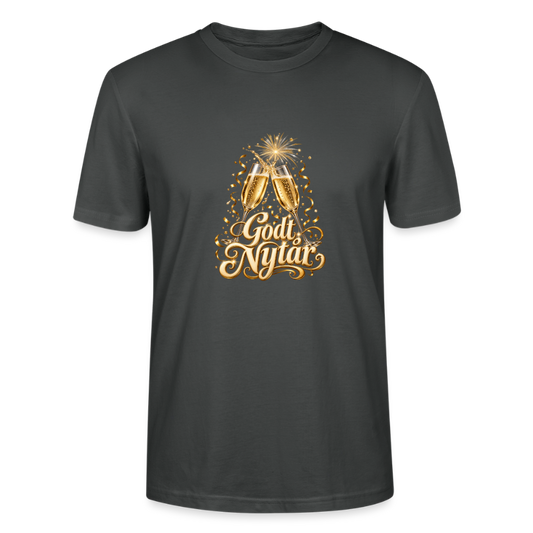 CityShirts - T-shirt - Godt Nytår – champagne og fyrværkeri - CS066 - charcoal