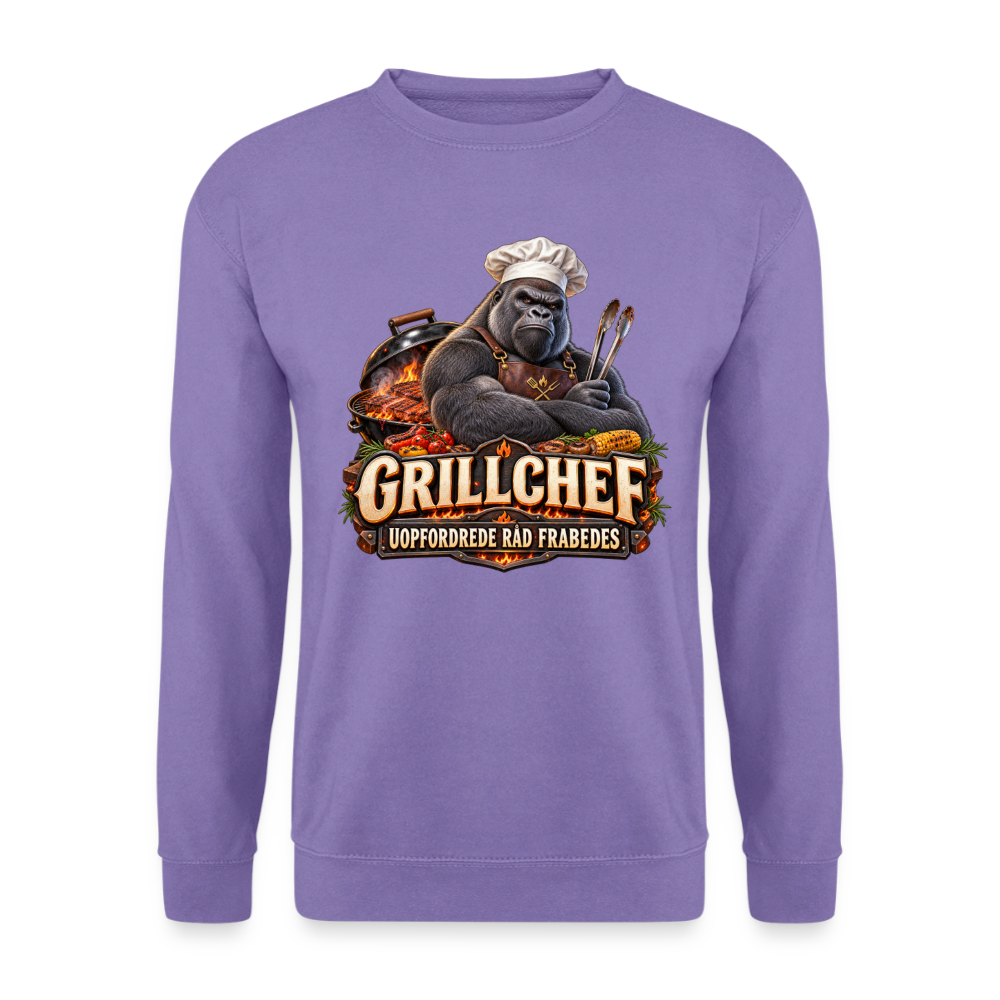 CityShirts - Sweatshirt - Grillchef – Uopfordrede råd frabedes - CS047 - lavendel
