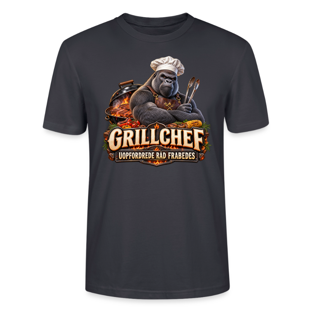 CityShirts - T-shirt - Grillchef – Uopfordrede råd frabedes - CS047 - mørk gråblå
